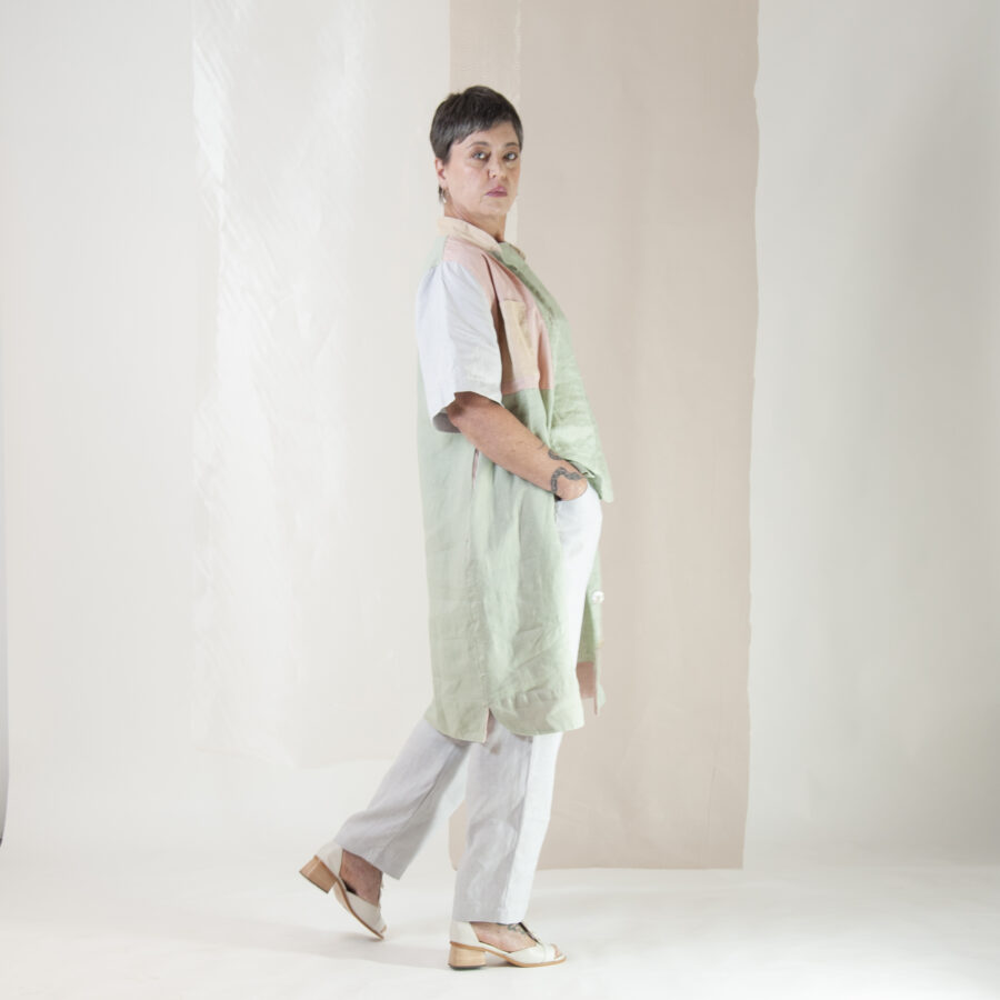 Vestido Mosaico - Linho Puro - Imagem 5