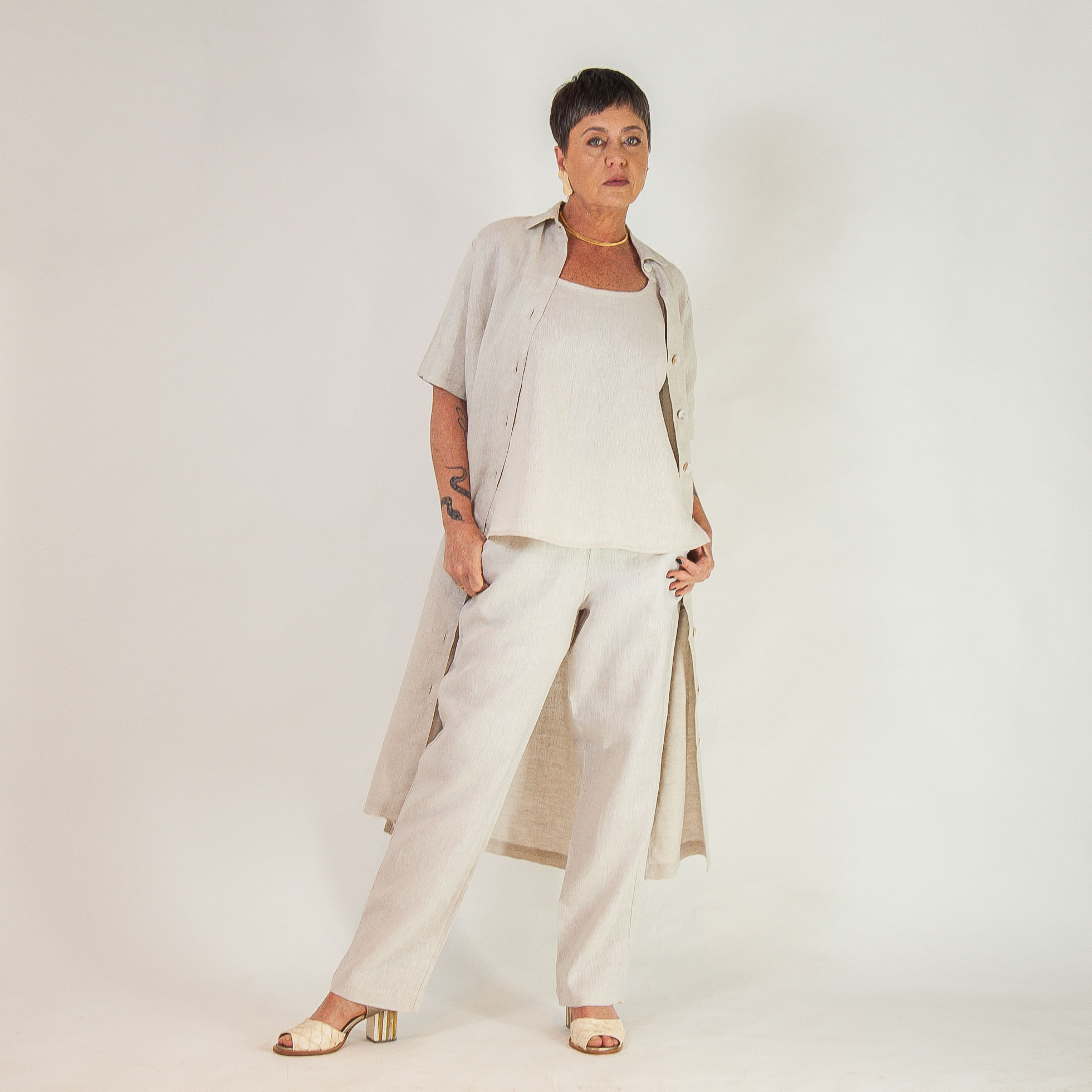 Vestido Luisa - Linho Puro - Imagem 8