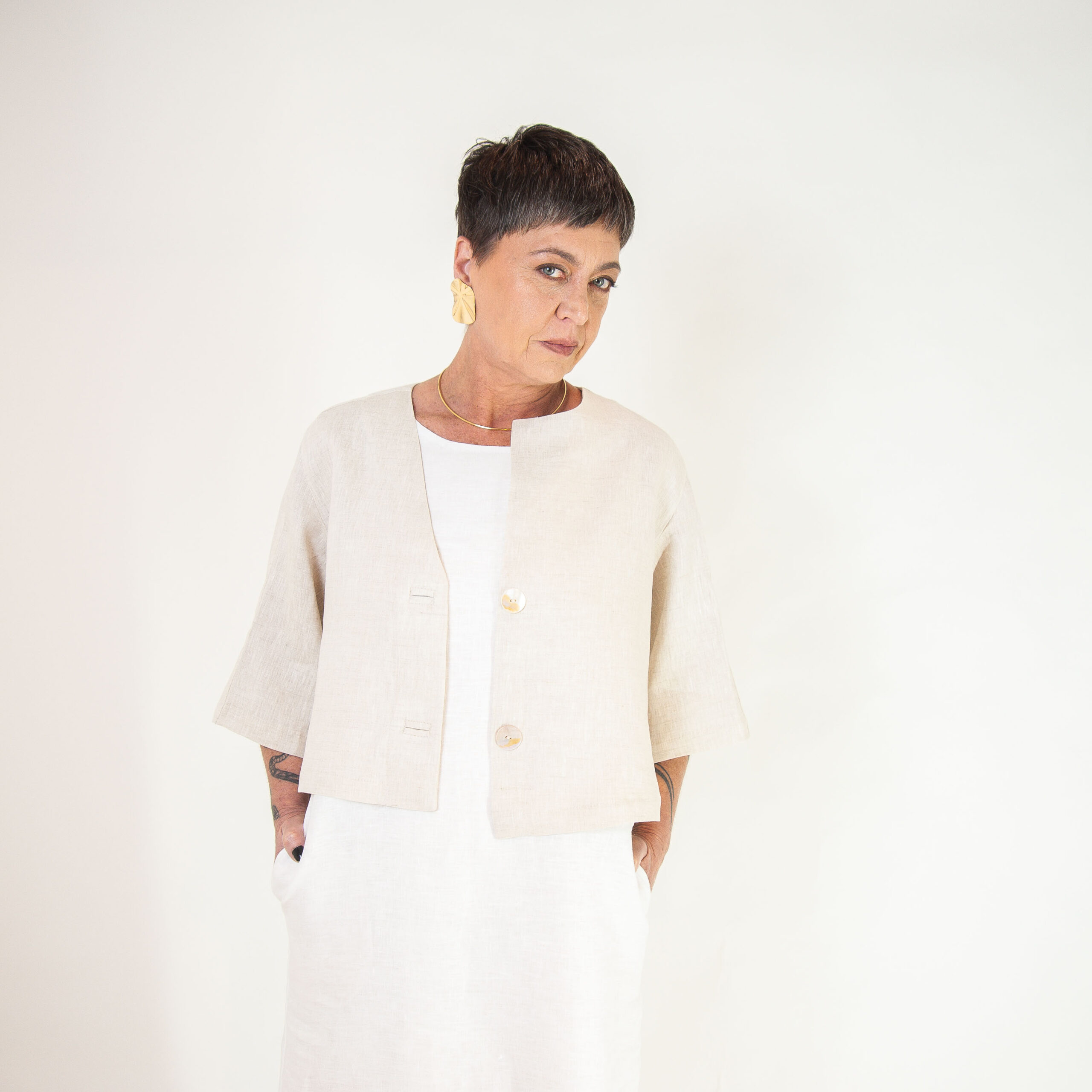 Cropped - Linho Puro