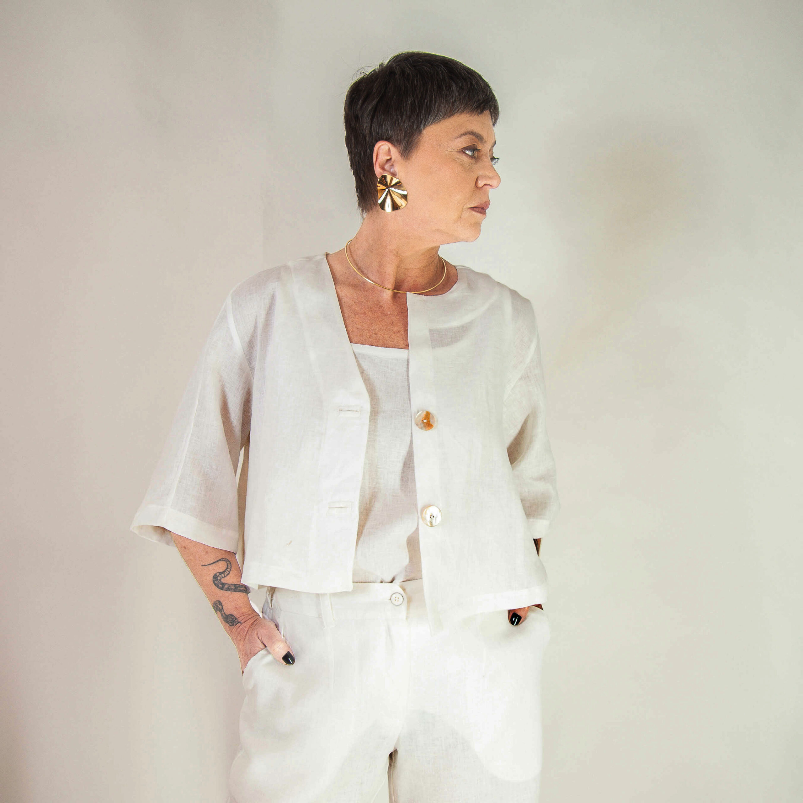 Cropped - Linho Puro - Imagem 3