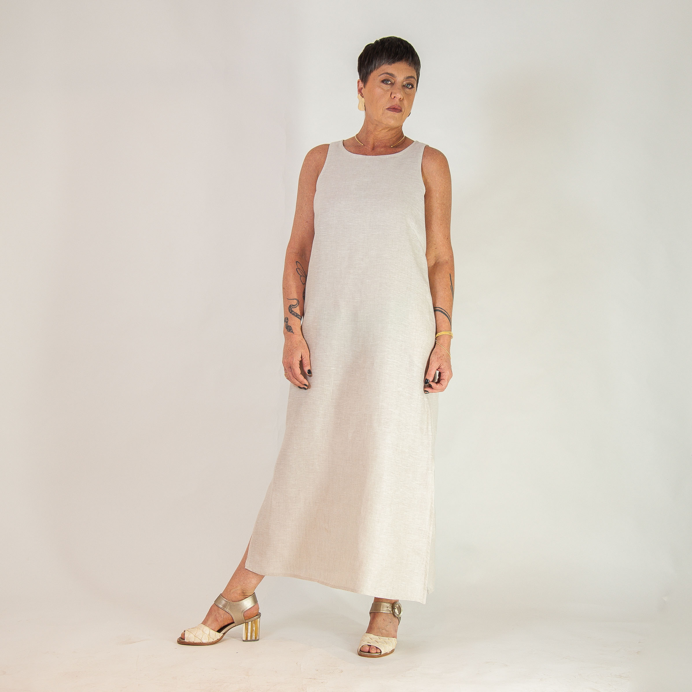 Vestido Juquehy - Linho Puro - Imagem 3