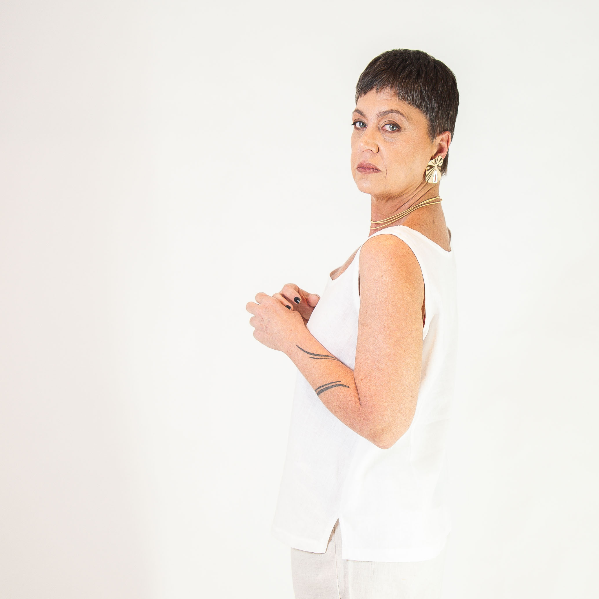 Regata Luma - Linho Puro - Imagem 4