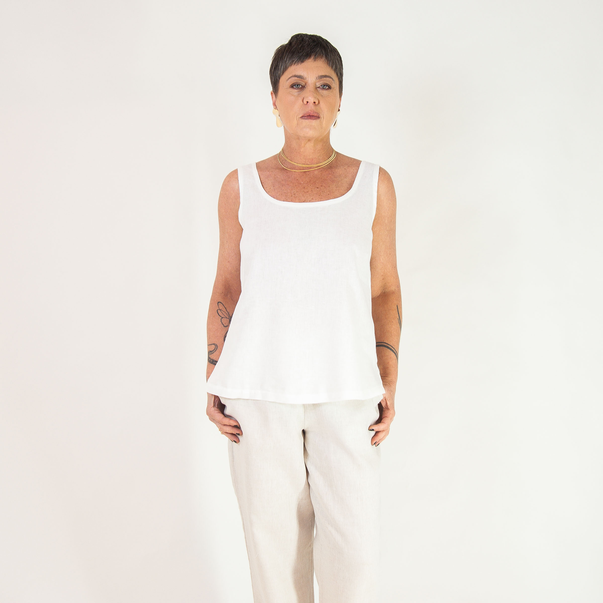 Regata Luma - Linho Puro - Imagem 2