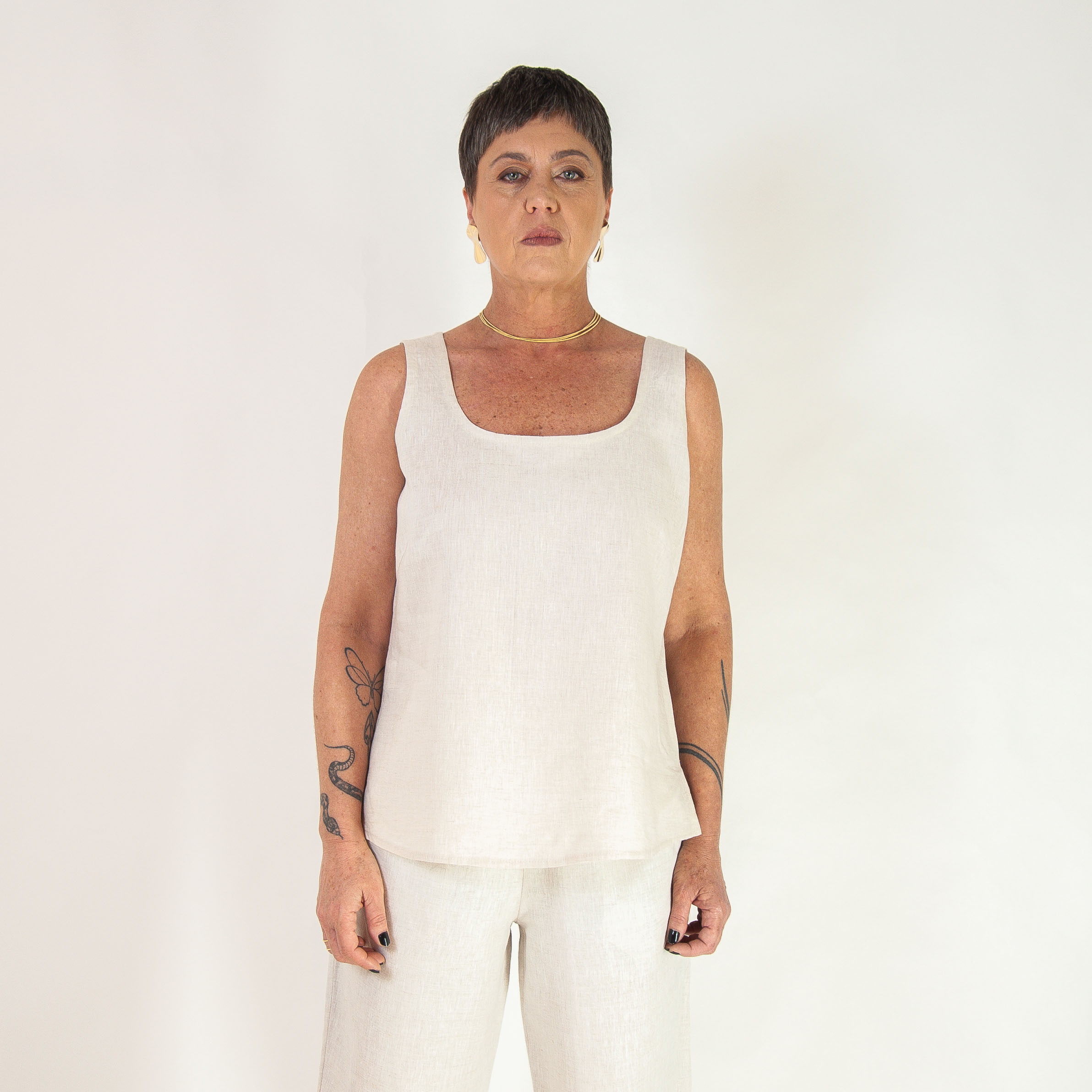 Regata Luma - Linho Puro - Imagem 7