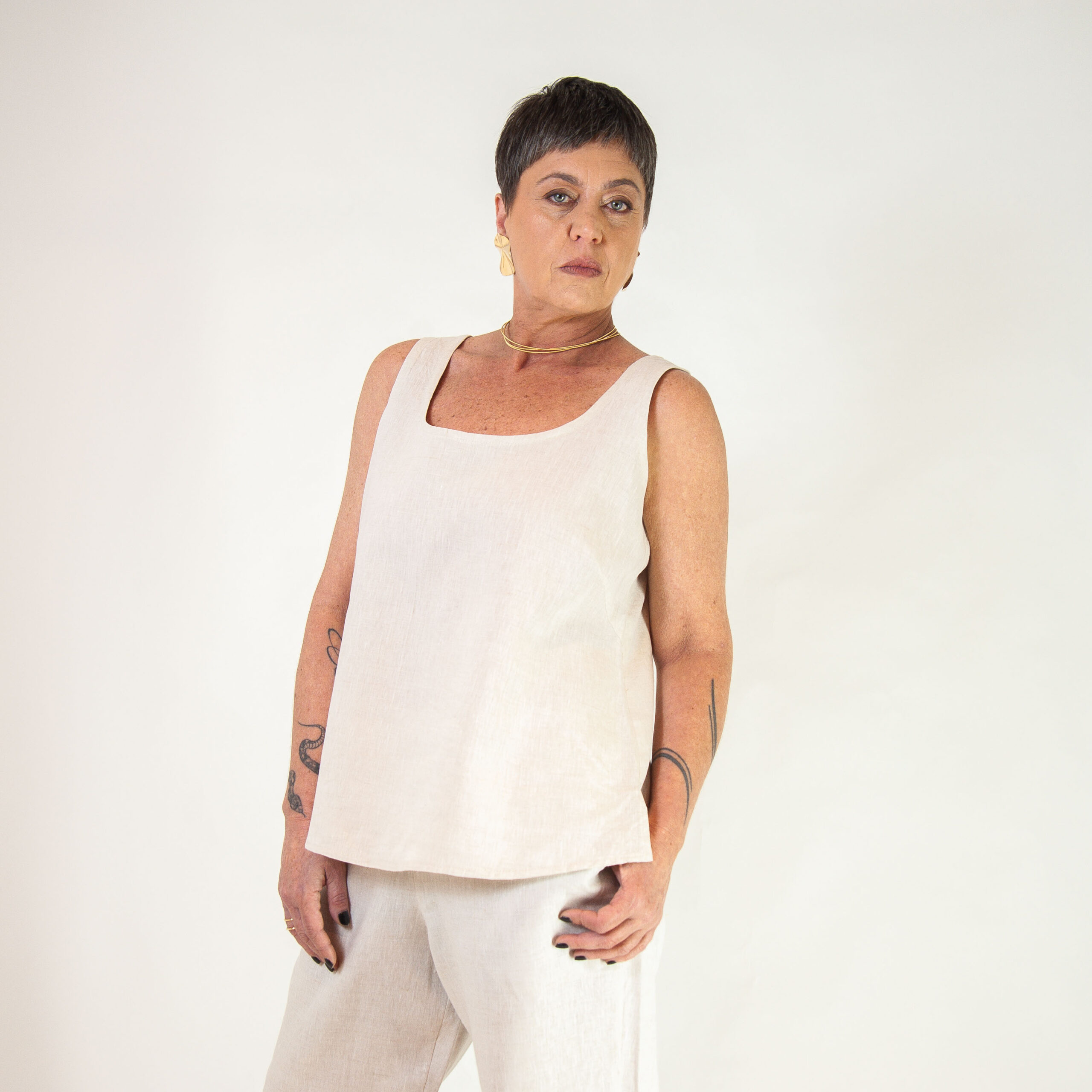 Regata Luma - Linho Puro - Imagem 8