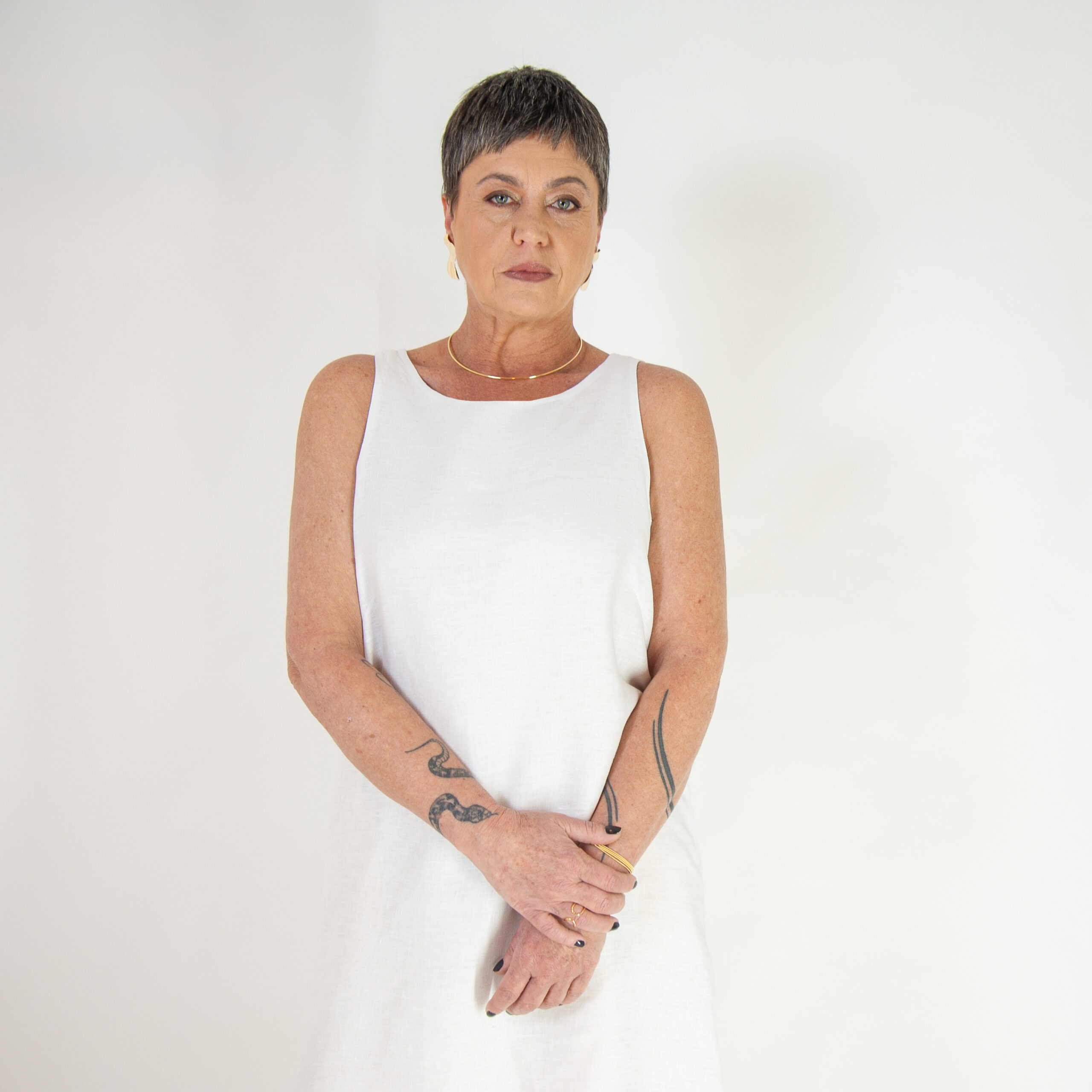 Vestido Juquehy Branco- Linho Puro - Imagem 2