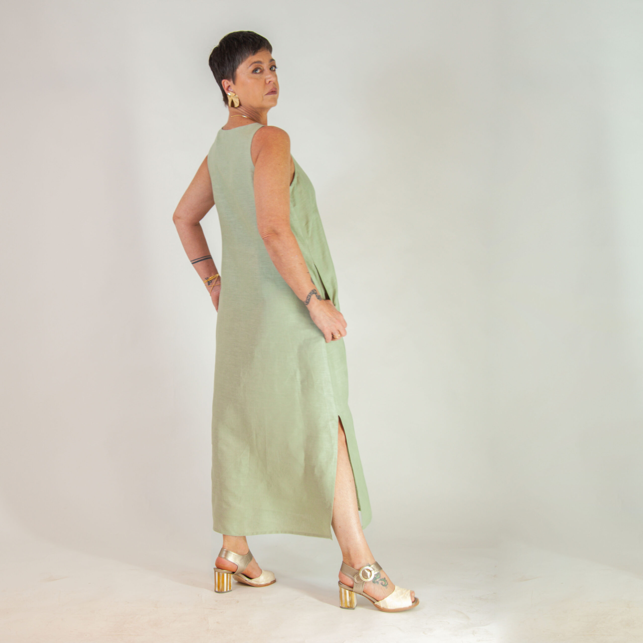 Vestido Juquehy - Linho Puro - Imagem 9