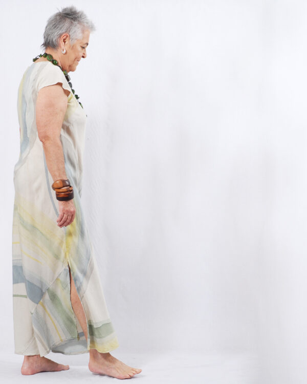 vestido aquarela - Tencel